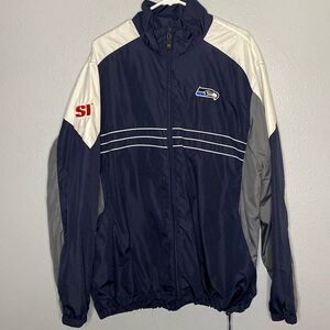 NFL Seattle Seahawks Full Zip Wind Breaker Size XL